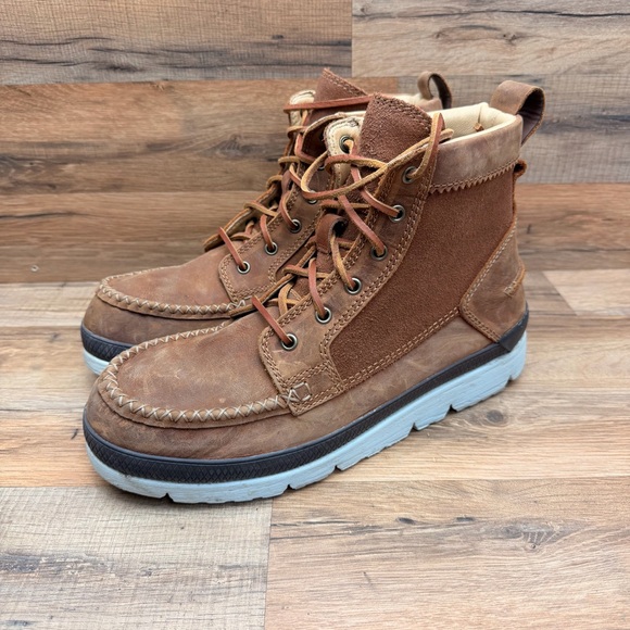 Manitobah Men's Size 12M Brown Footwear Mesa Moccasin Toe Unlined Chukka Boot - Picture 2 of 9